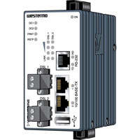 DDW-142 Managed Wolverine SHDSL Ethernet Extender mit einem 2-Port L2 Switch von Westermo Illustration