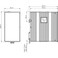 L105-S1 industrieller Layer 2 Netzwerk Switch mit 4x RJ45 Ports und 1x RS-232 Schnittstelle von Westermo Zeichnung