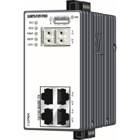 L106-F2G industrieller Layer 2 Fast Ethernet Switch mit 4x RJ45 und 2x SFP Anschlüssen von Westermo Illustration