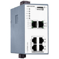 L106-S2 Lynx Device Server Switch mit 1x RS-232, 1x RS-232/422/485 und 4x RJ45 Ports von Westermo