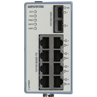 L110-F2G-12VDC Managed Layer 2 Industrie Switch mit 8x RJ45 und 2x SFP Ports von Westermo Front