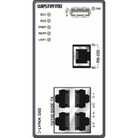 Illustration des L205-S1 Westermo Layer 3 Managed Lynx Device Server Switch von vorne