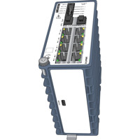 Lynx 3310 Illustration vonLynx-3310-E-F2G-T8-LV industrieller Layer 3 Netzwerk Switch von Westermo Illustration von unten