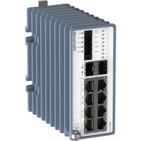 Lynx 3510-E-F2G-P8G-LV Layer 3 PoE Industrie Switch von Westermo gedreht