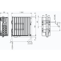 Lynx 3510-E-F2G-P8G-LV Layer 3 PoE Industrie Switch von Westermo Zeichnung