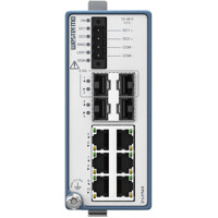 Lynx-3510-E-F2G2.5-F2G-T6G-LV industrieller Layer 3 Switch von Westermo Front Front Ansicht des industriellen Lynx-3510-E-F2G2.5-F2G-T6G-LV Layer 3 Switch von Westermo