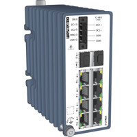 Lynx-3510-F2G-T8G-LV Layer 2 Managed Industrie Switch mit 8x RJ45 und 2x SFP Ports von Westermo Illustration