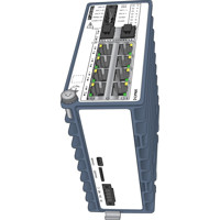 Lynx 3510-F2G2.5-P8G-LV industrieller Layer 2 PoE Switch von Westermo Illustration Unterseite