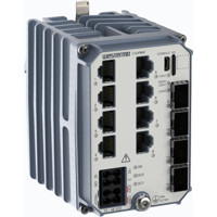 Lynx 5512 F4G-T8G-LV industrieller Gigabit Ethernet Switch mit 8x RJ45 und 4x SFP Ports von Westermo