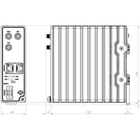 Zeichnung des Merlin-3103-T2G-QFR-G-DCi0936 LTE Cat.4 Mobilfunkrouter von Westermo