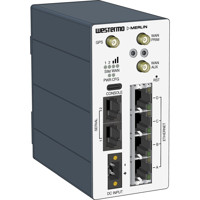 Merlin-4407-T4-S2-LV-PFN industrieller 450 MHz Router mit hoher Cybersicherheit von Westermo Illustration