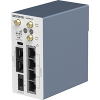 Merlin-4407-T4-S2-LV-PFN industrieller 450 MHz Router mit hoher Cybersicherheit von Westermo von der Seite