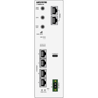 Merlin-4607-T4-S2-LV industrieller LTE CAT4 Mobilfunkrouter von Westermo Illustration von vorne