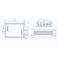 MRD-415 industrieller 4G LTE Mobilfunk Router von Westermo Zeichnung