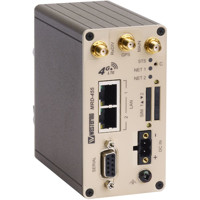MRD-455 4G LTE Industrie Router mit zwei RJ45 Ports, einem RS-232 Anschluss und zwei Mini-SIM Slots von Westermo