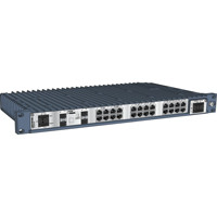 RedFox-5728-E-F4G-T24G-LV IEC 61850-3 Industrie Switch mit 24x Ethernet und 4x SFP Anschlüssen von Westermo Illustration