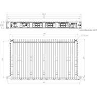 RedFox-5728-F16G-T12G-LVLV IEC 61850-3 28-Port Ethernet Switch von Westermo Zeichnung