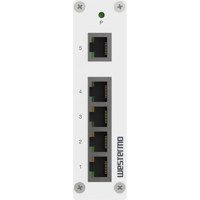 SandCat-2305-T5-LV Unmanaged 5-Port Ethernet Switch von Westermo von vorne