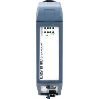 SandCat-MC-3502-F1G-T1G-LV Westermo industrieller Medienkonverter mit 1x RJ45 und 1x SFP Port von vorne