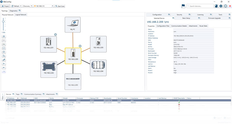WeConfig Interface