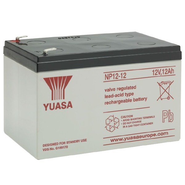 NP12-12 von Yuasa ist ein Blei-Säure USV Austauschakku mit 12AH Kapazität und 12V.