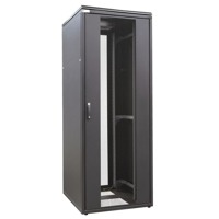 WZ-SZBSE - ZPAS Serverschrank 19 Zoll 24-47HE - schwarz WZ-SZBSE 19 Zoll Serverschrank von ZPAS in schwarz mit perforierter Tür.