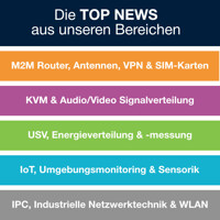 Top News Grafik mit unseren Bereichen