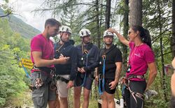 Sicherheitseinschulung kurz vor dem King Swing