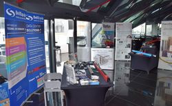 Als zwei von ca. 15 Ausstellern im Rahmen der DataCenterConvention präsentierten sich BellEquip und Legrand im modernen Konferenzhotel Sofitel.