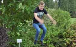 Christoph legt beim Höhen-Contest vor.