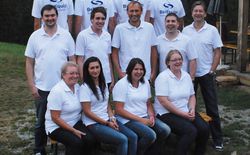 Das BellEquip Team bei der Grillfeier 2015 auf der Schwarzalm in Zwettl.