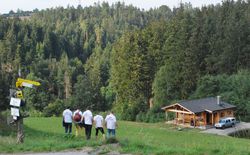 Das BellEquip Team bei der Grillfeier 2015 auf der Schwarzalm in Zwettl.