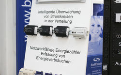 Energieüberwachung und Energieverbrauchszähler am BellEquip Messestand.